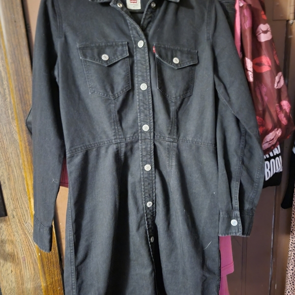 Black Levi's Jean Dress Size Small NWT - Picture 2 of 3